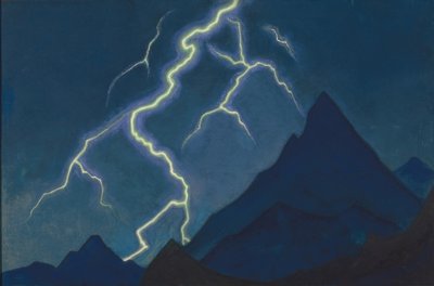Chiamata del cielo. Fulmine, 1935-1936 da Nikolai Konstantinowitsch Roerich