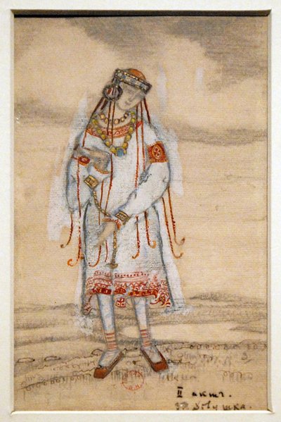 Costume per il balletto La sagra della primavera di I. Stravinsky, 1912 da Nikolai Konstantinowitsch Roerich