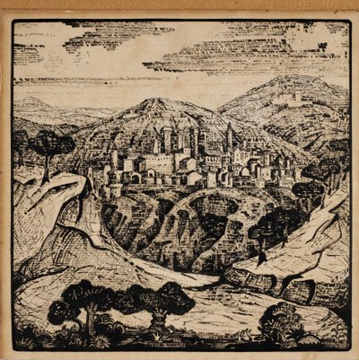 Illustrazione per le poesie italiane di Alexander Blok da Nikolai Konstantinowitsch Roerich