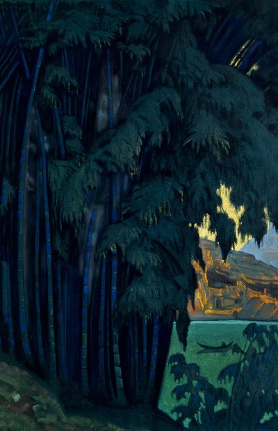 Ashram, Ceylon da Nikolai Konstantinowitsch Roerich