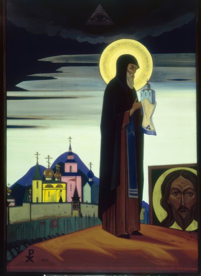 N.K. Roerich, San Sergio di Radonež da Nikolai Konstantinowitsch Roerich