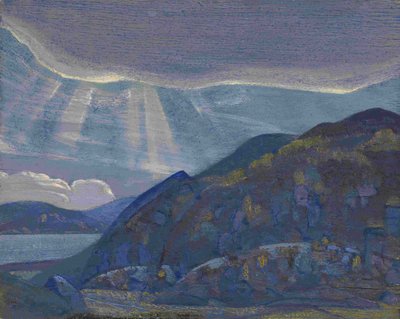 Rocce e Scogliere dalla serie Ladoga, 1917-1918 da Nikolai Konstantinowitsch Roerich