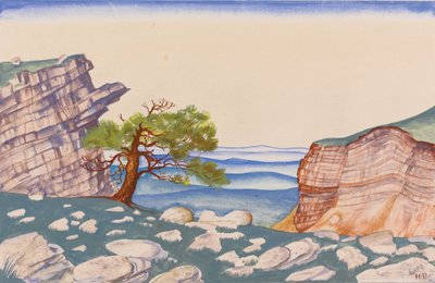 Scenografia per il balletto La sagra della primavera di I. Stravinsky da Nikolai Konstantinowitsch Roerich