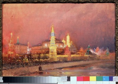 Illuminazione del Cremlino di Mosca da Nikolai Nikolaevich Gritsenko