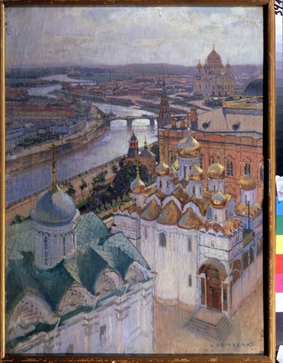 Vista di Mosca dalla torre del campanile di Ivan il Grande da Nikolai Nikolaevich Gritsenko