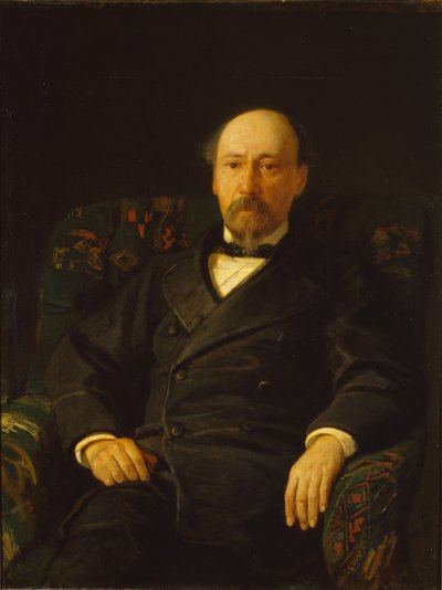 Ritratto del poeta Nikolay Nekrasov 1821-1877, 1872 da Nikolai Nikolayevich Ge