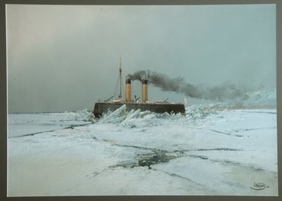 Il rompighiaccio russo Iermak da Nikolai Nikolayevich Karasin