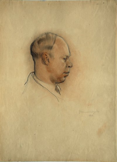 Ritratto del compositore Sergei Prokofiev (1891-1953) da Nikolai Nikolayevich Vysheslavtsev