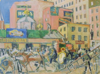 Una strada di Mosca da Nikolai Pavlovich Ulyanov
