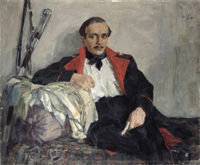Ritratto di Michail Lermontov (1814-1841) da Nikolai Pavlovich Ulyanov