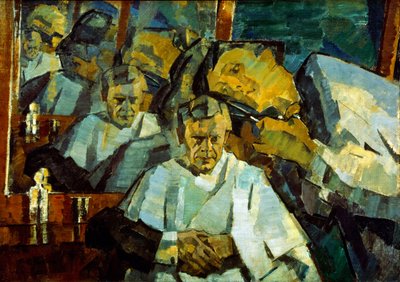 Autoritratto con il barbiere da Nikolai Pavlovich Ulyanov