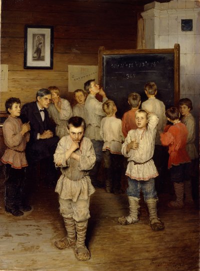 Calcolo mentale alla scuola primaria, 1895 da Nikolai Petrovich Bogdanov Belsky