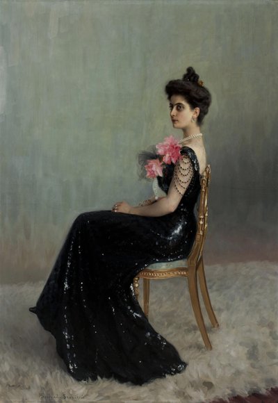 Ritratto della Contessa Maria Pavlovna Abamelik-Lazareva 1876-1955, nata Demidova, 1900-1901 da Nikolai Petrovich Bogdanov Belsky