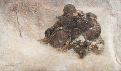 Tempesta di neve. Bambini da Nikolai Petrovich Bogdanov Belsky