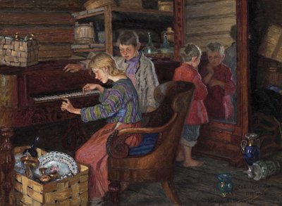 La socializzazione, 1918 da Nikolai Petrovich Bogdanov Belsky