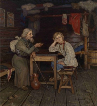 Giovane monaco, 1889 da Nikolai Petrovich Bogdanov Belsky