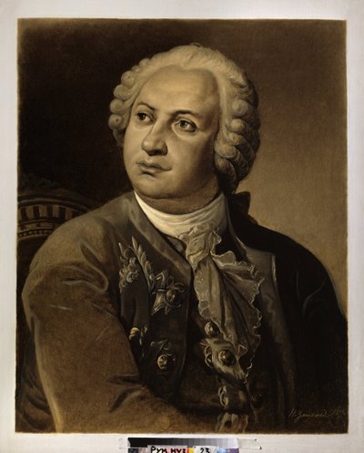 Ritratto di Mikhail Vassilievitch Lomonossov da Nikolai Petrovich Zagorsky