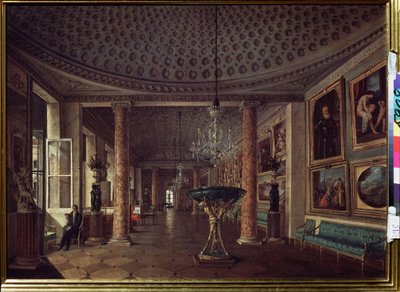 La galleria di pittura del Palazzo Stroganov a San Pietroburgo da Nikolai Stepanovich Nikitin