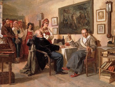 Il mercato. La vendita dei servi da Nikolai Vasilievich Nevrev