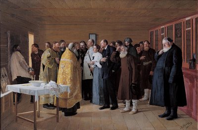 La consacrazione del negozio di vodka da Nikolai Vasilievich Orlow