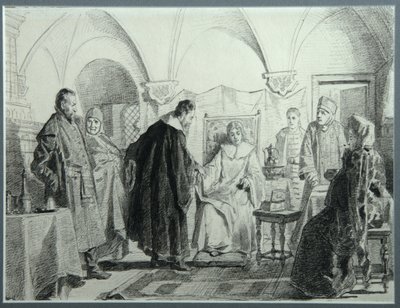 Maria Ivanovna Khlopova, la sposa dello Zar Michail Fyodorovich, 1884 da Nikolai Vasilyevich Nevrev
