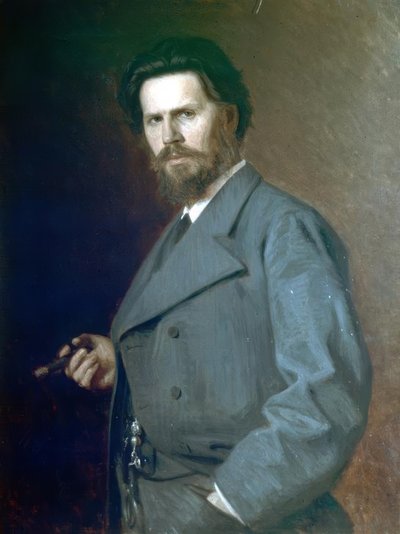 Ritratto di I. Kramskoy da Nikolai Yaroshenko