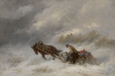 Cacciatori di orsi nella bufera da Nikolai Yegorovich Sverchkov