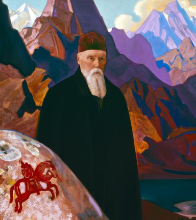 Riproduzione del ritratto di Nikolai Roerich da Nikolai Konstantinowitsch Roerich