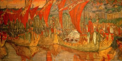 Il viaggio di Vladimir a Korsun da Nikolai Konstantinowitsch Roerich