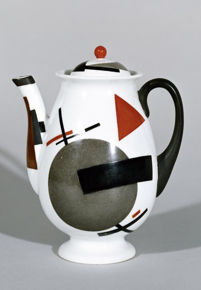 Caffettiera, 1924 circa (porcellana) da Nikolaj Mihailovic Suetin