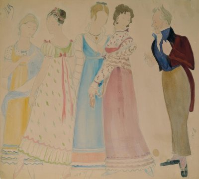 Bozzetti di costumi da Nikolaj Pawlowitsch Uljanow