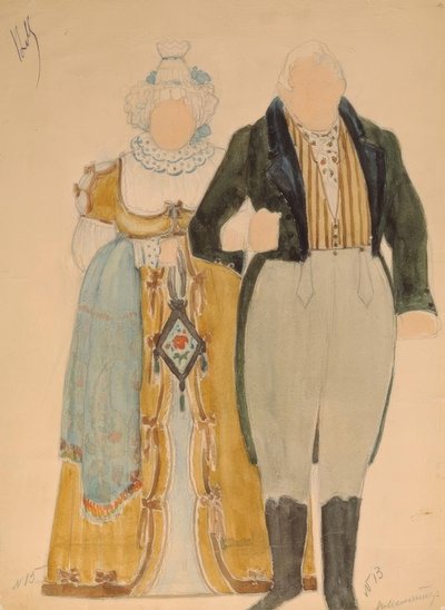 Bozzetti di costumi da Nikolaj Pawlowitsch Uljanow