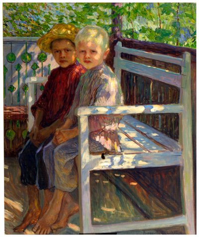 Bambini, fine XIX o XX secolo da Nikolaj Petrovic Bogdanov Bel