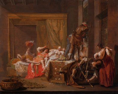 Scena dal matrimonio di Messalina e Gaio Sillio, c.1645-c.1650 da Nikolaus Knüpfer