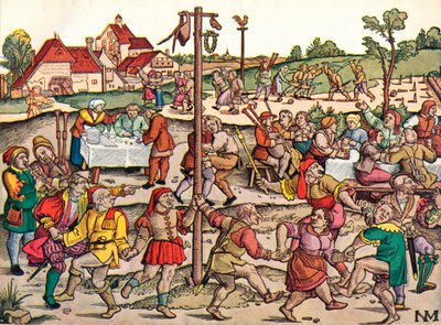 Celebrazione dei villaggi, c1530, 1949 da Nikolaus Meldemann