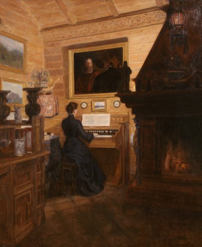 Donna al cembalo da Nils Dahl Alstrup