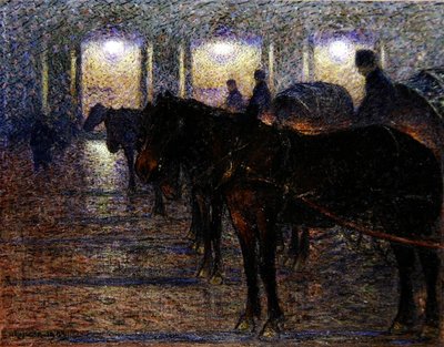 Carrozze a cavallo fuori dall