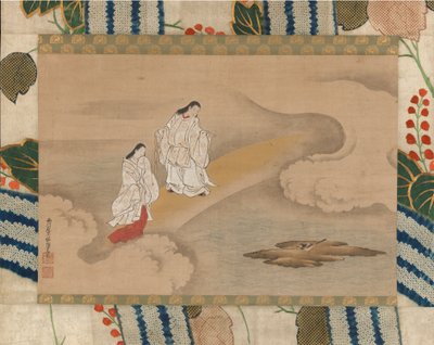 Il dio Izanagi e la dea Izanami da Nishikawa Sukenobu