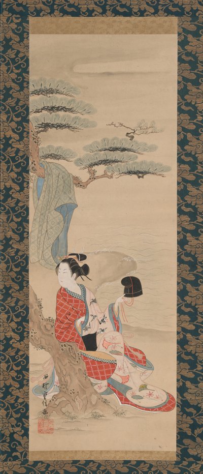 La fanciulla della salamoia Matsukaze da Nishimura Shigenobu