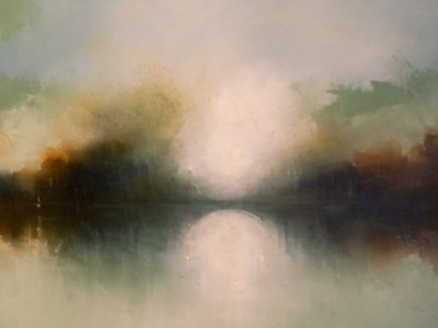 Riflesso sul lago nebbioso da Nizaket Sinanovska