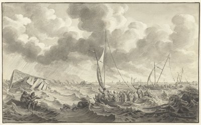 Rottura della diga a Kampen, 1775 da Noach van der Meer (II)