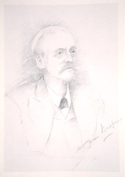Ritratto di Sir Arthur James Balfour (1848-1930) da un album sull
