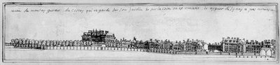 Montagu House, c.1700 (penna e inchiostro) da Noel Gasselin