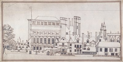 Whitehall con il cancello di Holbein e la Banqueting House di Inigo Jones, c.1677 da Noel Gasselin