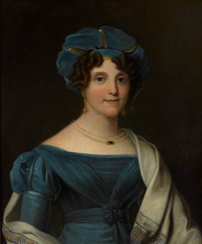 Lady Nicolls, moglie del Maggior Generale Sir Jaspar Nicolls KCB, circa 1827 da Noel Norman Carter
