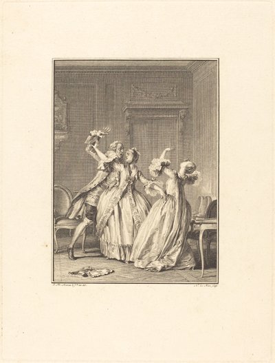 Lo schiaffo da Noël Le Mire after Jean Michel Moreau