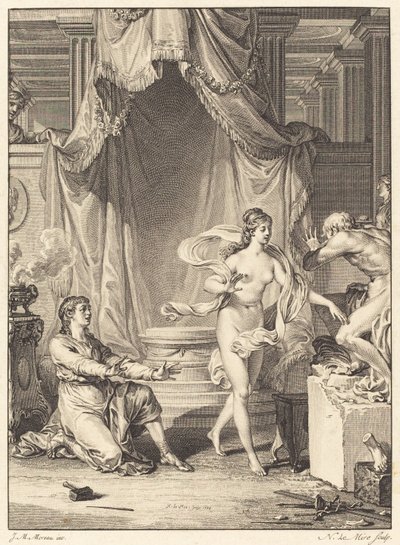 Pigmalione da Noël Le Mire after Jean Michel Moreau