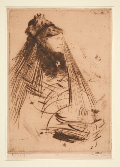 Signora in lutto da Norbert Goeneutte