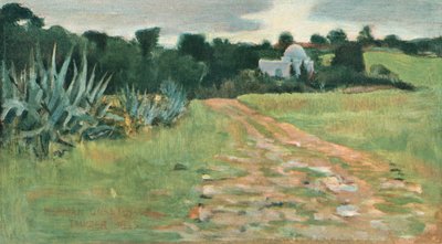 Casa e campo dei santi, Tangeri, 1885 da Norman Garstin