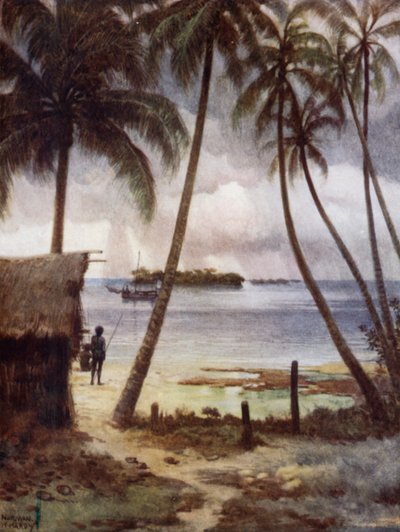 Una giornata tempestosa nella laguna di Rubiana, Isole Salomone da Norman Hardy